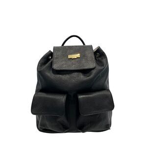 Baldinini Trend Black Leather Women Women's Backpack